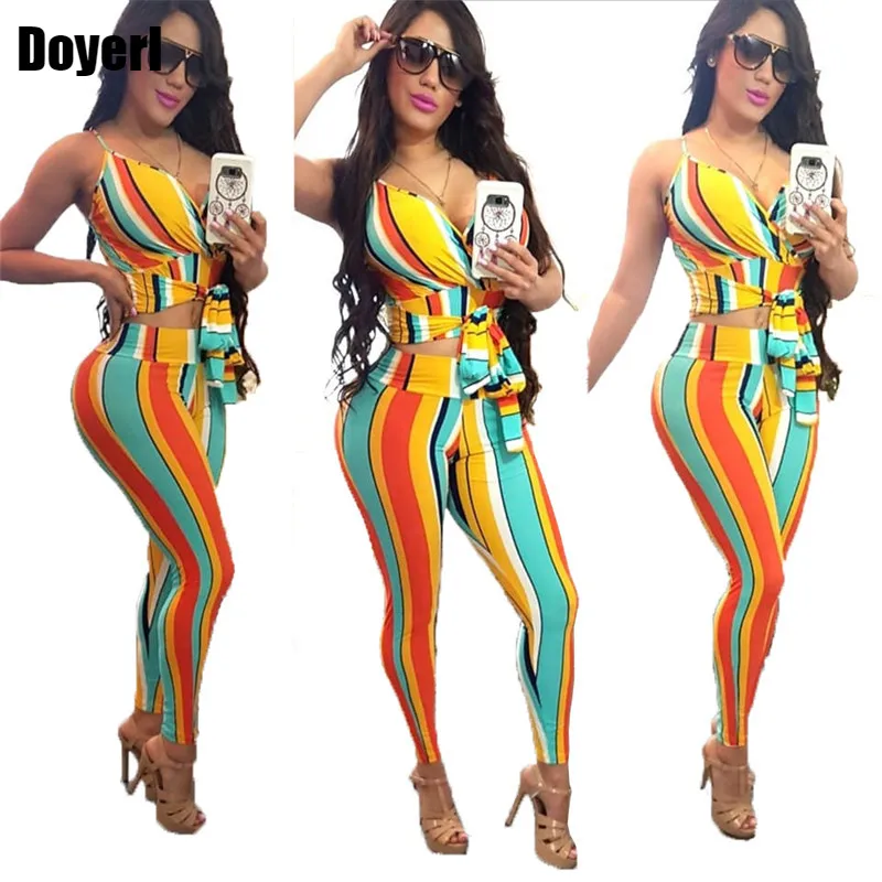 Striped Sexy 2 Piece Set Women Summer Two Piece Outfits Strap Crop Top and Pants Set Ladies Party Club Bodycon Matching Sets
Striped Sexy 2 Piece Set Women Summer Two Piece Outfits Strap Crop Top and Pants Set Ladies Party Club Bodycon Matching Sets