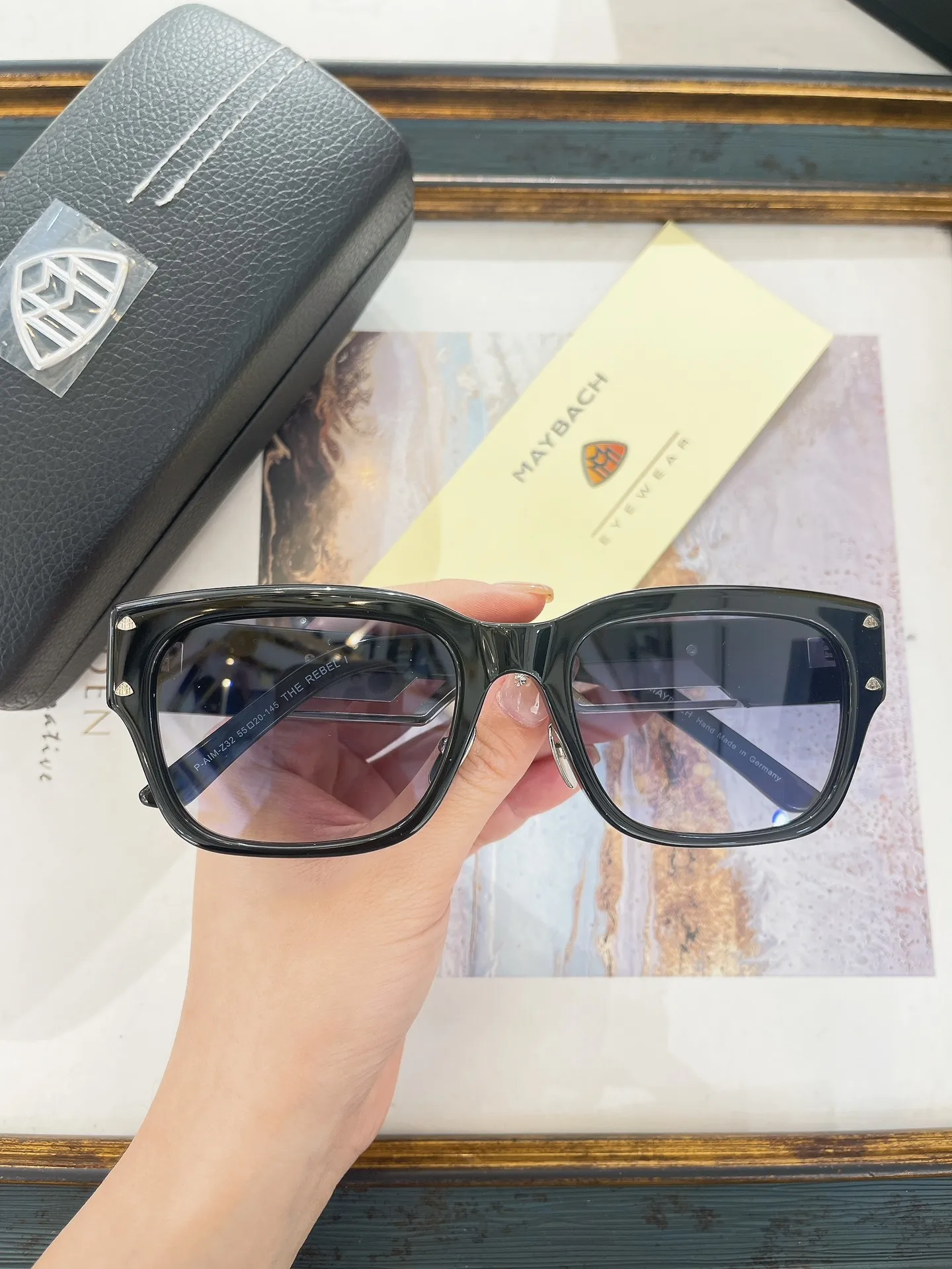 Newest Brand Women Men Sunglasses Basic Classic Square Acetate Frame Business For Unisex Eyeglasses GEORGE MAYBACH THE REBEL I
Newest Brand Women Men Sunglasses Basic Classic Square Acetate Frame Business For Unisex Eyeglasses GEORGE MAYBACH THE REBEL I