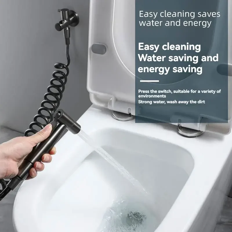 Portable Bidet Sprayer Set Copper Toilet Faucet Single Cold Water Bathroom Hygienic Shower Head Bathroom Accessories
Portable Bidet Sprayer Set Copper Toilet Faucet Single Cold Water Bathroom Hygienic Shower Head Bathroom Accessories