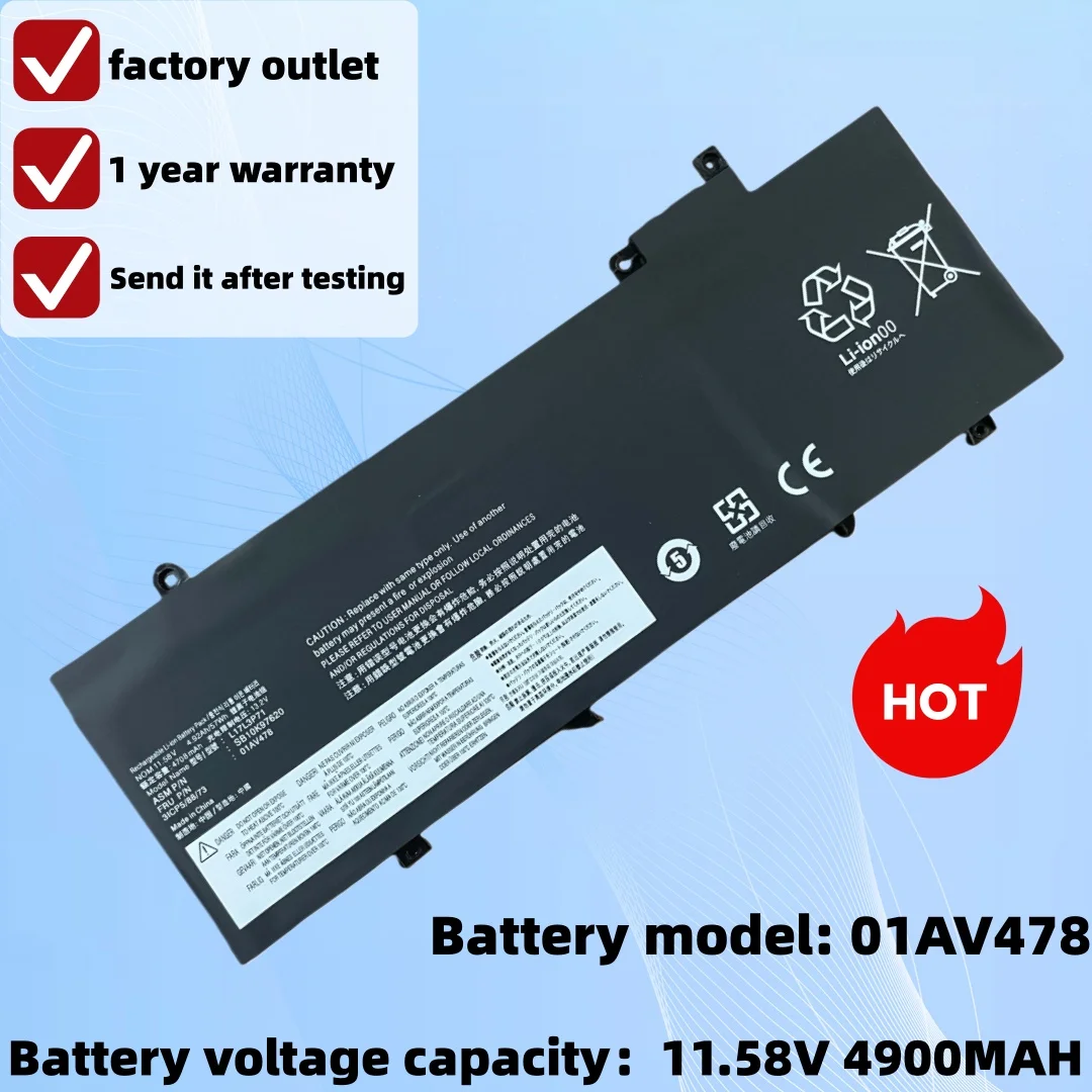 Newly designed battery suitable for Lenovo T480S L17M3P72 01AV478 01AV479 L17L3P71 notebook computer
Newly designed battery suitable for Lenovo T480S L17M3P72 01AV478 01AV479 L17L3P71 notebook computer
