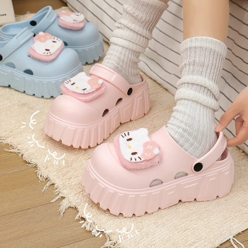 Kawaii Hello Kitty Summer Women Cool Slippers Sanrio Hot Spring Beach Home Sweet Girl Thick Sole Height Increase Cool Slippers
Kawaii Hello Kitty Summer Women Cool Slippers Sanrio Hot Spring Beach Home Sweet Girl Thick Sole Height Increase Cool Slippers