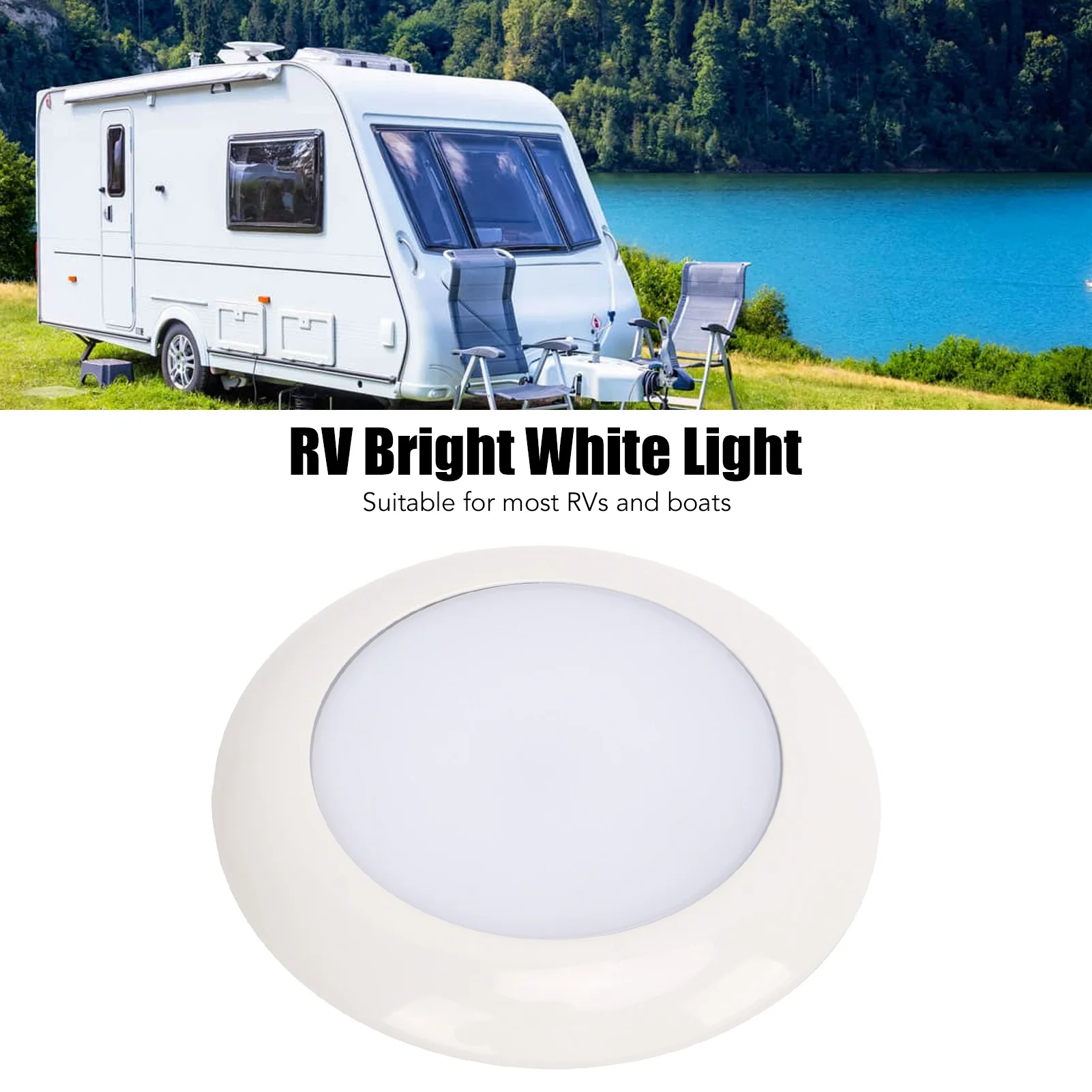 LED RV Panel Light 12V White Bathroom Top Light for Motorhome Camper Caravan Marine Interior Light
LED RV Panel Light 12V White Bathroom Top Light for Motorhome Camper Caravan Marine Interior Light