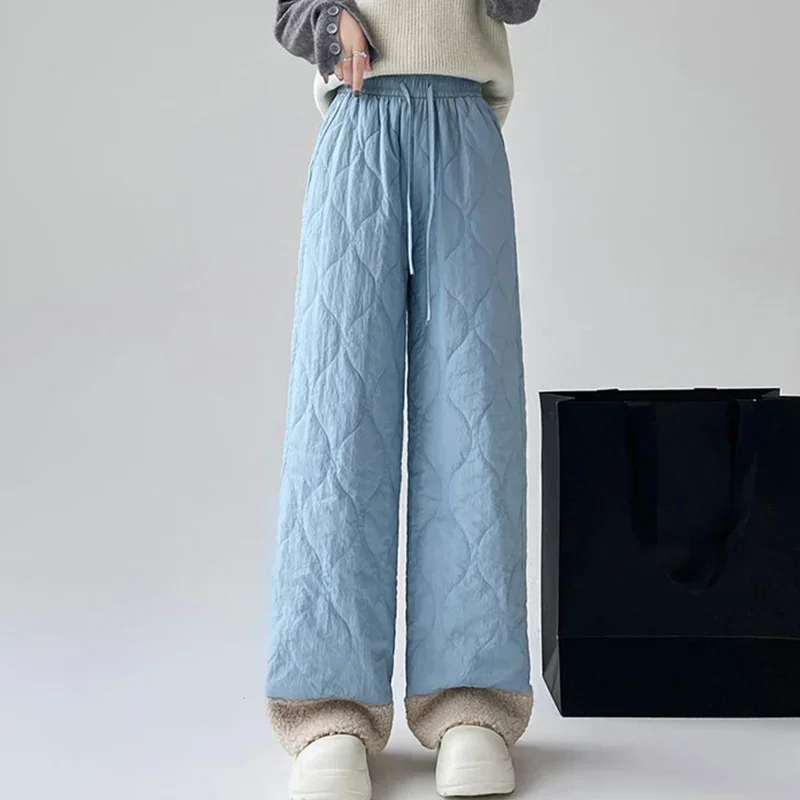 Зимние синие широкие хлопковые брюки женские ярких цветов с высокой талией теплые флисовые брюки женские 2025 лоскутные прямые брюки женские
Зимние синие широкие хлопковые брюки женские ярких цветов с высокой талией теплые флисовые брюки женские 2025 лоскутные прямые брюки женские
