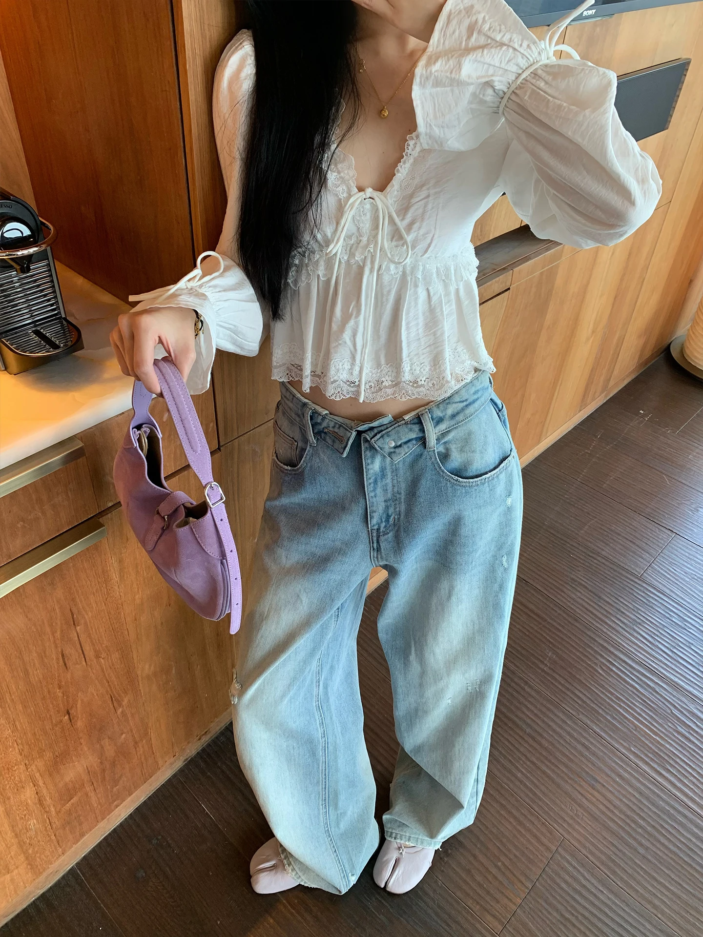 Light Wa Wide Leg Jeans Women's Spring Summer Loose Long Pants Floor-Length Korean Sle Casual Breathable Cotton Denim
Light Wa Wide Leg Jeans Women's Spring Summer Loose Long Pants Floor-Length Korean Sle Casual Breathable Cotton Denim