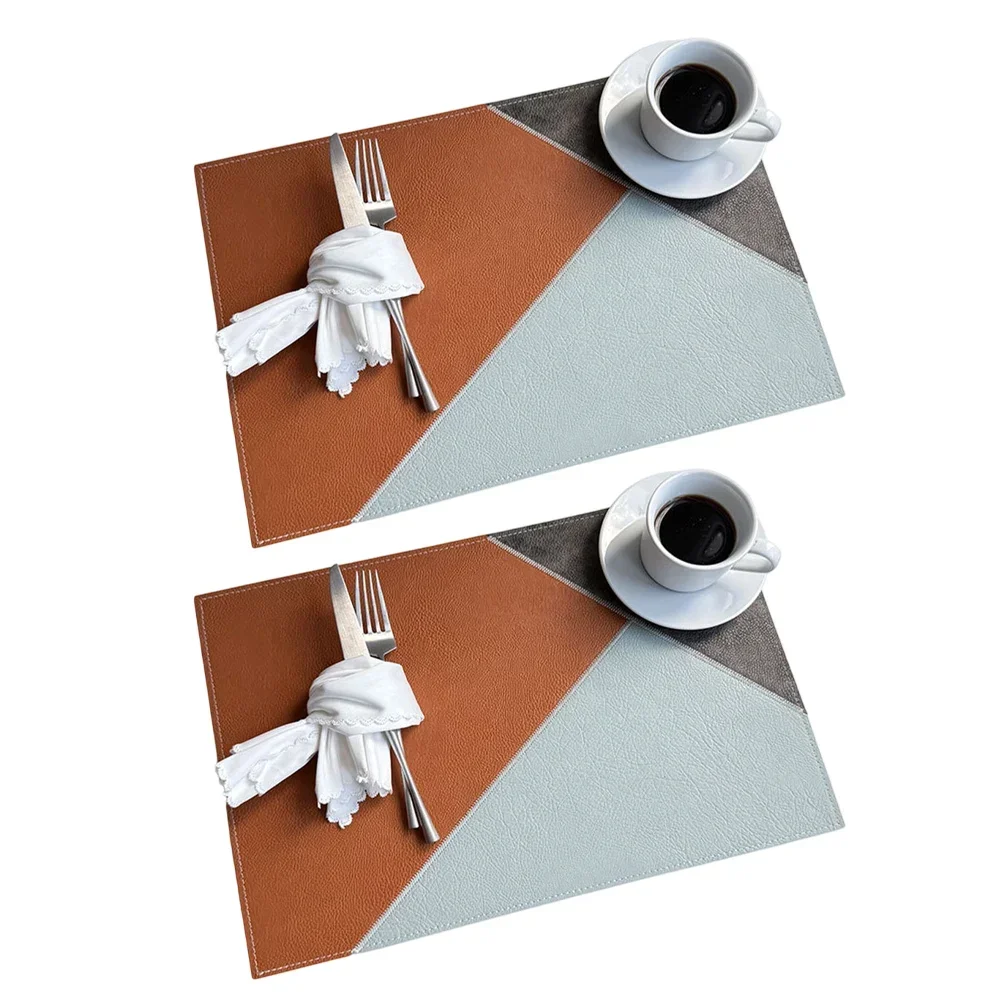 2 Pcs Coloring Of The Dining Table 40*30cm Leather Placemats 18×12 Inches Wiped Clean Heat-resistant Waterproof Table Parts
2 Pcs Coloring Of The Dining Table 40*30cm Leather Placemats 18×12 Inches Wiped Clean Heat-resistant Waterproof Table Parts