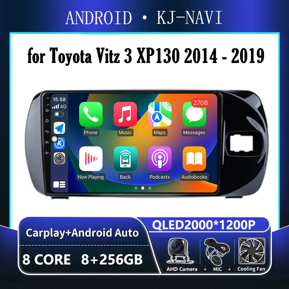 Carplay for Toyota Vitz 3 XP130 2014 - 2019 Audio Stereo Android 14 Car Radio Multimedia Player GPS Navigation 2 din
Carplay for Toyota Vitz 3 XP130 2014 - 2019 Audio Stereo Android 14 Car Radio Multimedia Player GPS Navigation 2 din