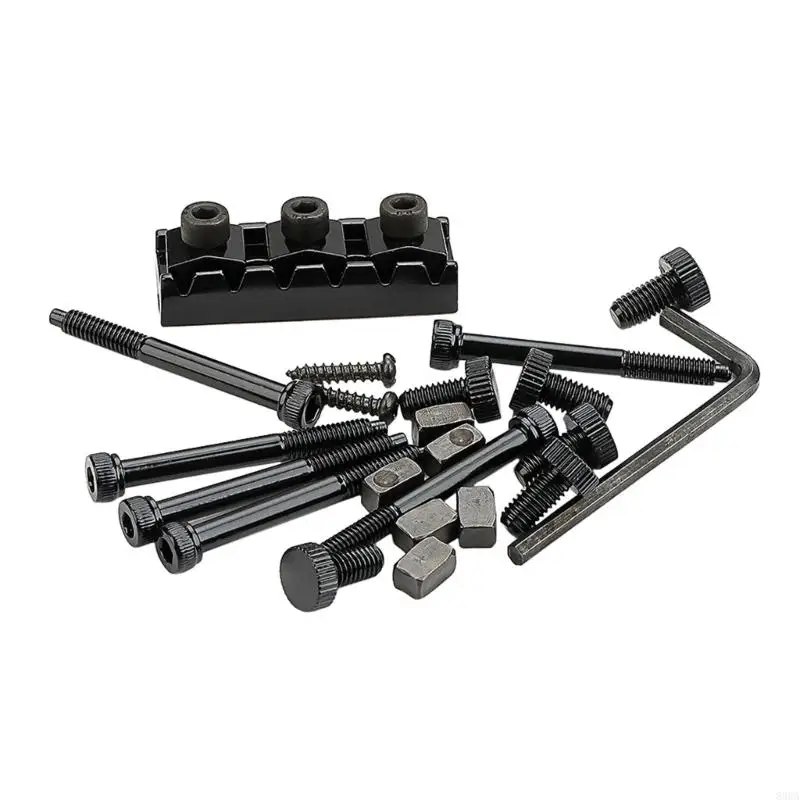 6-String Headless Electric Guitar Locking Metal Guitar String Locking Nut Guitar Lock Nut with Screws and Wrench
6-String Headless Electric Guitar Locking Metal Guitar String Locking Nut Guitar Lock Nut with Screws and Wrench