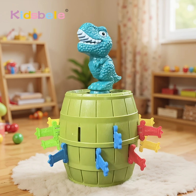 Pop Up Dinosaur Barrel Game Interactive Parent-Child Family Board Game 2-4 Players Tricky Funny Kids Toy for Party Birthday
Pop Up Dinosaur Barrel Game Interactive Parent-Child Family Board Game 2-4 Players Tricky Funny Kids Toy for Party Birthday