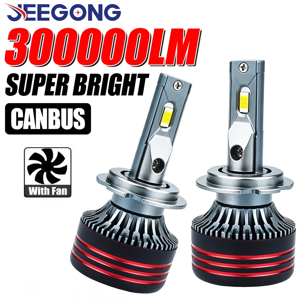 H4 H7 H11 LED CANBUS Headlight 1:1 Halogen Bulb Size H8 H9 9005 9006 Led Headlamp 300000LM Super Bright Auto Lights With Fan 12V
H4 H7 H11 LED CANBUS Headlight 1:1 Halogen Bulb Size H8 H9 9005 9006 Led Headlamp 300000LM Super Bright Auto Lights With Fan 12V