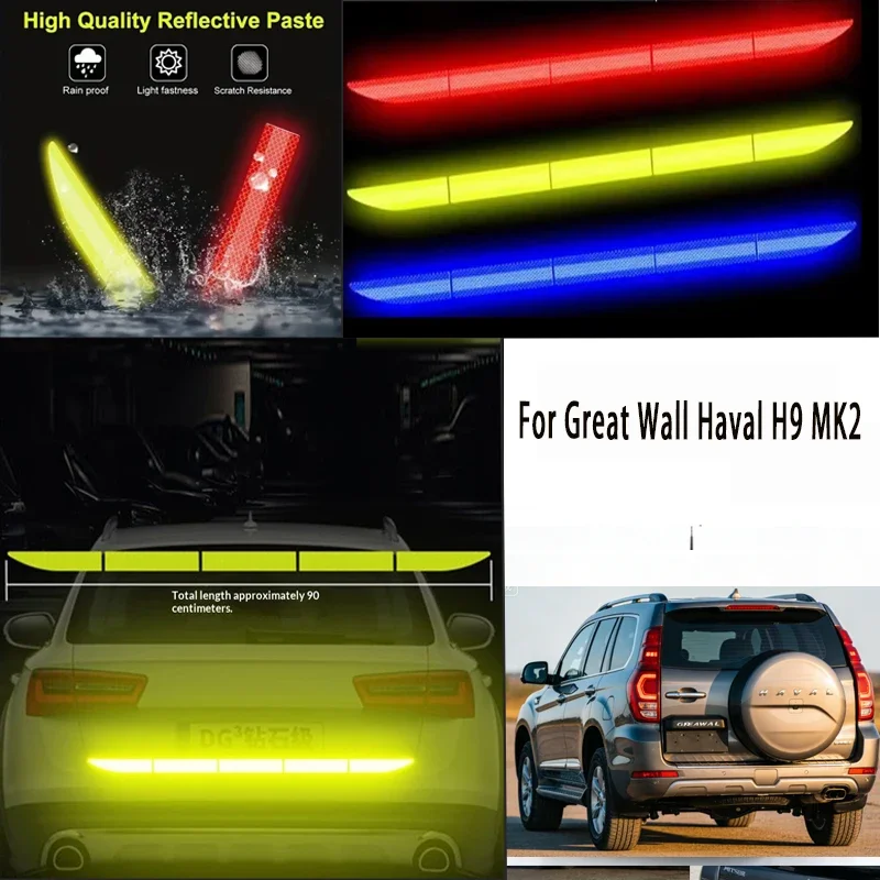 For Great Wall Haval H9 MK2 1pcs Reflective Warning Safety Tape-Car Trunk Anti-Collision
For Great Wall Haval H9 MK2 1pcs Reflective Warning Safety Tape-Car Trunk Anti-Collision