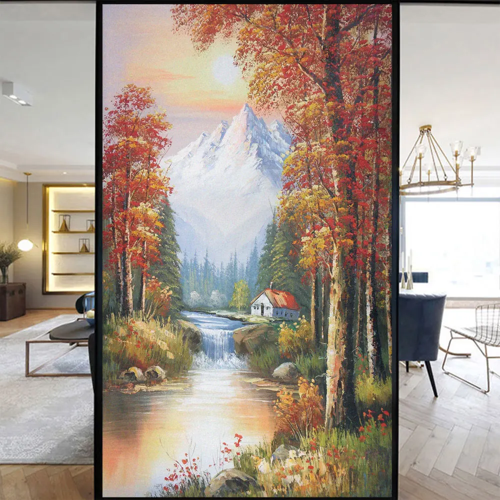 Privacy Windows Film Scenery Paiting Decoration Window Stickers No Glue Static Cling Frosted Windows Film for Home
Privacy Windows Film Scenery Paiting Decoration Window Stickers No Glue Static Cling Frosted Windows Film for Home