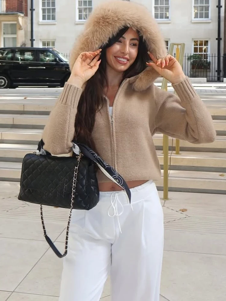 Ticketsx Fluffy Zipper Patchwork Long Sleeve Knit Jacket Coat Winter Female Sweater Hoodie Cardigan Solid Casual Women Cardigan
Ticketsx Fluffy Zipper Patchwork Long Sleeve Knit Jacket Coat Winter Female Sweater Hoodie Cardigan Solid Casual Women Cardigan