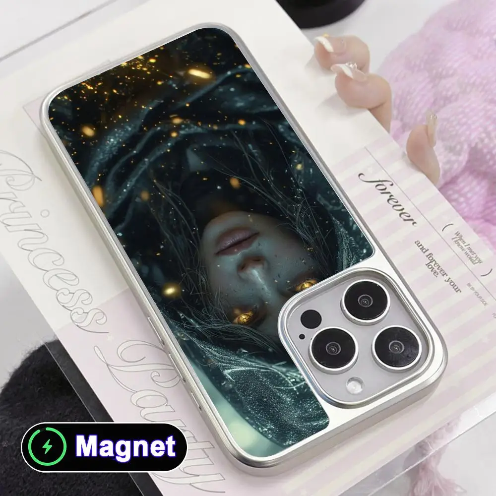 Fashion Witch Girl Phone Case for iPhone 17 16 15 14 13 12 11 Air Pro Max Plus Electroplated Silver Magsafe Cover
Fashion Witch Girl Phone Case for iPhone 17 16 15 14 13 12 11 Air Pro Max Plus Electroplated Silver Magsafe Cover