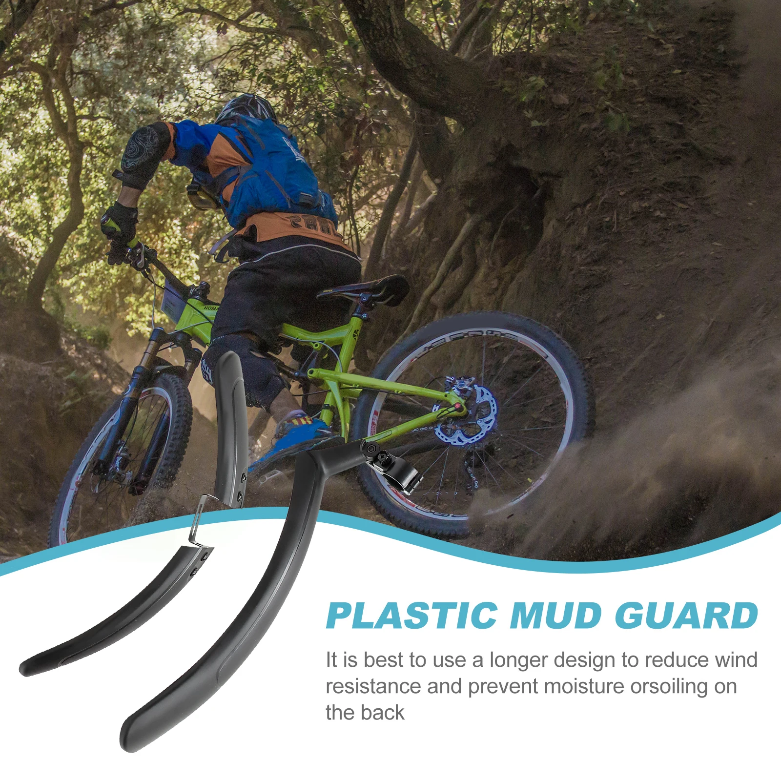 26 Inch Accessories Durable Plastic Mudguard Mountain Bike Mud Guard Mudflap Adjustable Universal Fit Guard
26 Inch Accessories Durable Plastic Mudguard Mountain Bike Mud Guard Mudflap Adjustable Universal Fit Guard