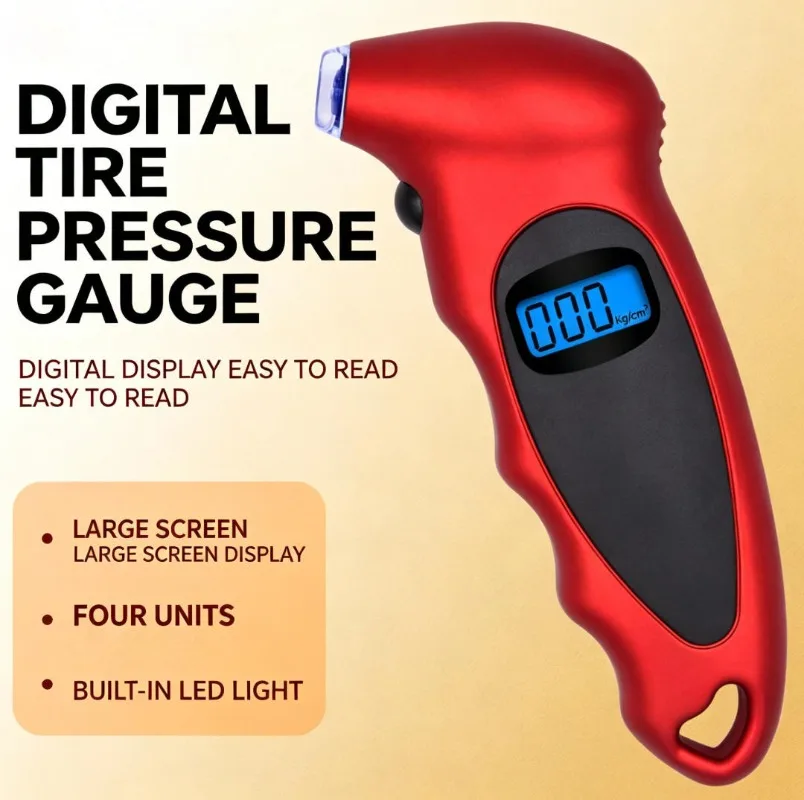 High-Precision Tire Pressure Monitor, Digital Car Tire Pressure Gauge, Electronic LCD Tyre Pressure Meter Detector
High-Precision Tire Pressure Monitor, Digital Car Tire Pressure Gauge, Electronic LCD Tyre Pressure Meter Detector