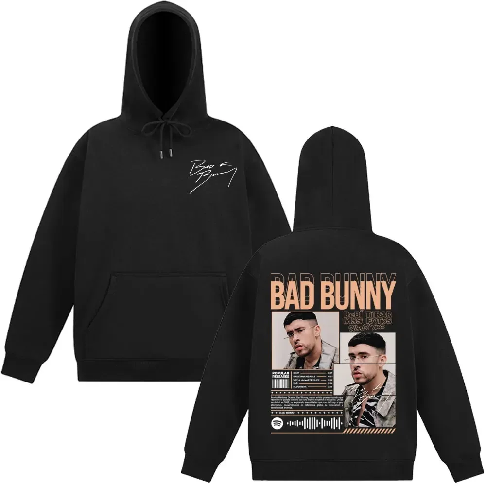 Рэпер Bad Bunny Fashiona Album 2025 Толстовка с рисунком Мужчины Женщины Хип-хоп Толстовки с длинными рукавами Винтаж Повседневная Свободная спортивная одежда
Рэпер Bad Bunny Fashiona Album 2025 Толстовка с рисунком Мужчины Женщины Хип-хоп Толстовки с длинными рукавами Винтаж Повседневная Свободная спортивная одежда