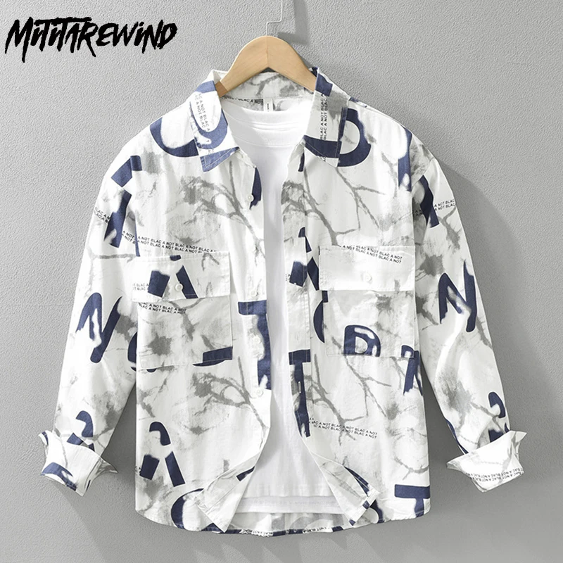 High Street Printed Shirts for Men Streetwear Mens Fashion Boys Loose Tops Spring Autumn Causal Long Sleeve Shirt Man 2024 New
High Street Printed Shirts for Men Streetwear Mens Fashion Boys Loose Tops Spring Autumn Causal Long Sleeve Shirt Man 2024 New