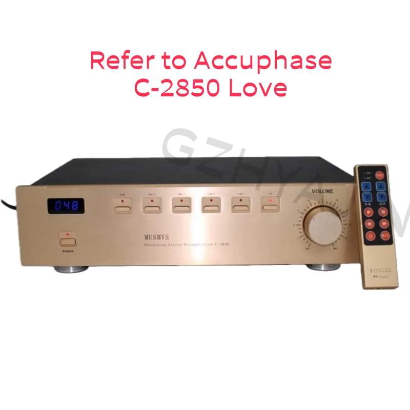 Refer to Accuphase C-2850 Love Edition front-end fully balanced front-end amplifier with 3 sets of RCA and 3 sets of balanced
Refer to Accuphase C-2850 Love Edition front-end fully balanced front-end amplifier with 3 sets of RCA and 3 sets of balanced