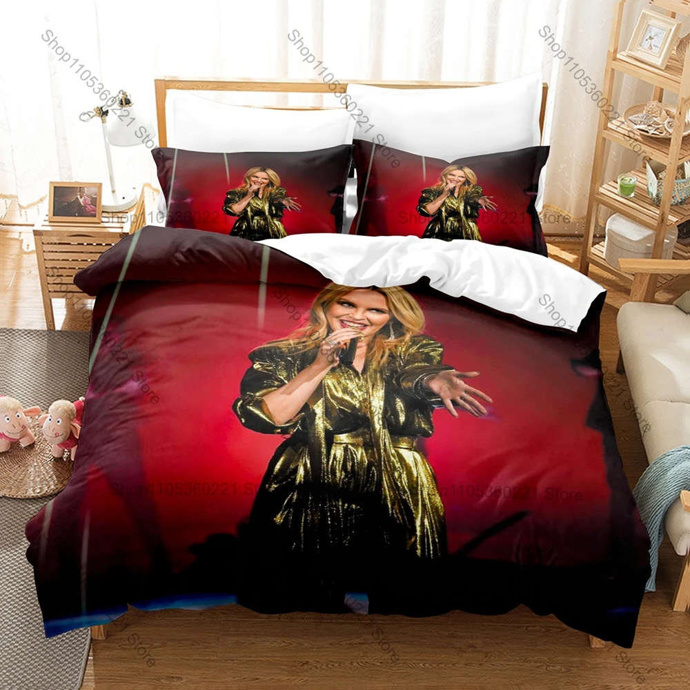 Personality Kylie Minogue Bedding Set New Pop Australia Singer Print Duvet Cover Set Soft Polyester Bedroom Decor
Personality Kylie Minogue Bedding Set New Pop Australia Singer Print Duvet Cover Set Soft Polyester Bedroom Decor