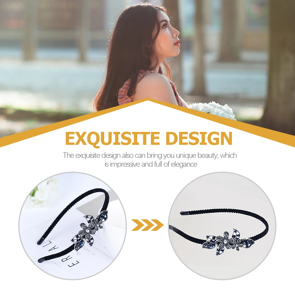 Rhinestone Hair Band Headband Flower Design Headdress Women Accessories Durable Firm Flexible Wedding Hairstyle Tools
Rhinestone Hair Band Headband Flower Design Headdress Women Accessories Durable Firm Flexible Wedding Hairstyle Tools