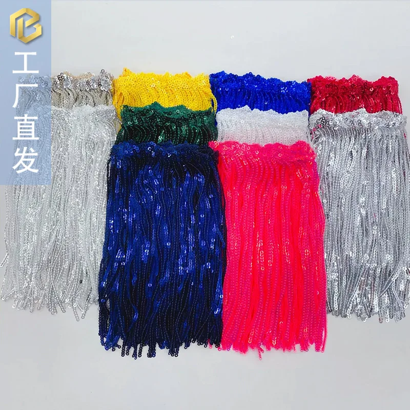 22 Colors 17cm Colorful Sequin Tassel Trim Latin Dance Costume Accessory Stage Performance Sparkly Sewing Embellishment DIY
22 Colors 17cm Colorful Sequin Tassel Trim Latin Dance Costume Accessory Stage Performance Sparkly Sewing Embellishment DIY