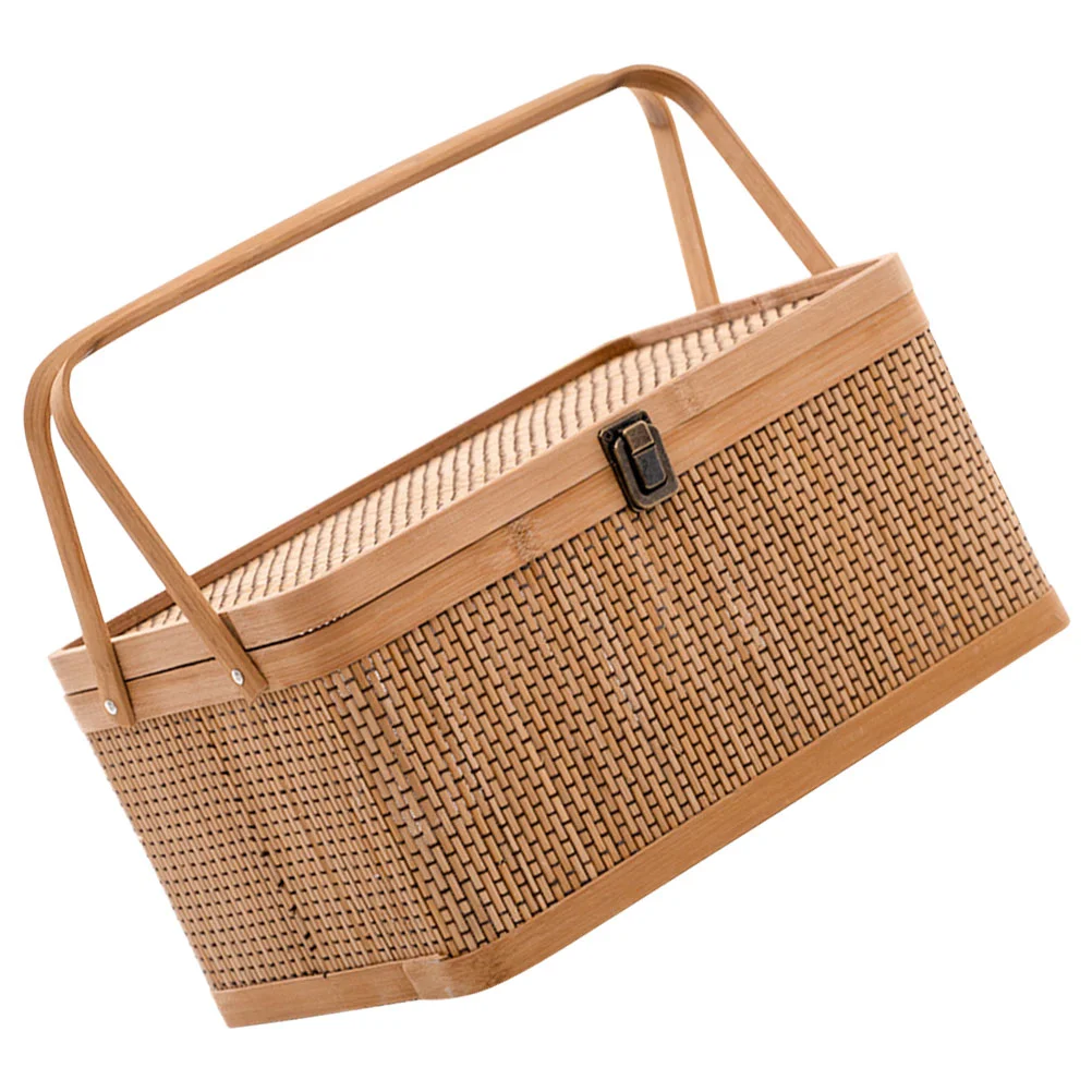 Bamboo Basket Gift Packing Packaging Handheld Storage Garden Harvest Baskets Kitchen for Wicker
Bamboo Basket Gift Packing Packaging Handheld Storage Garden Harvest Baskets Kitchen for Wicker