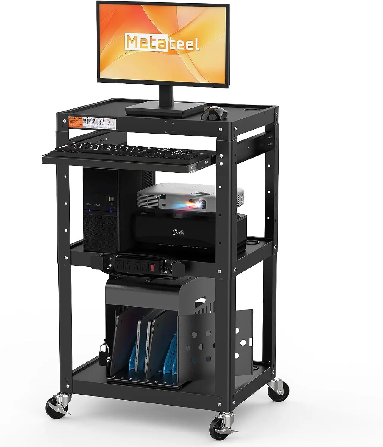 Подставка для тележки для презентаций AV для видеопроектора, телевизора, портативных компьютеров, принтеров, металлической строительной тележки на колесиках с регулируемым S
Подставка для тележки для презентаций AV для видеопроектора, телевизора, портативных компьютеров, принтеров, металлической строительной тележки на колесиках с регулируемым S