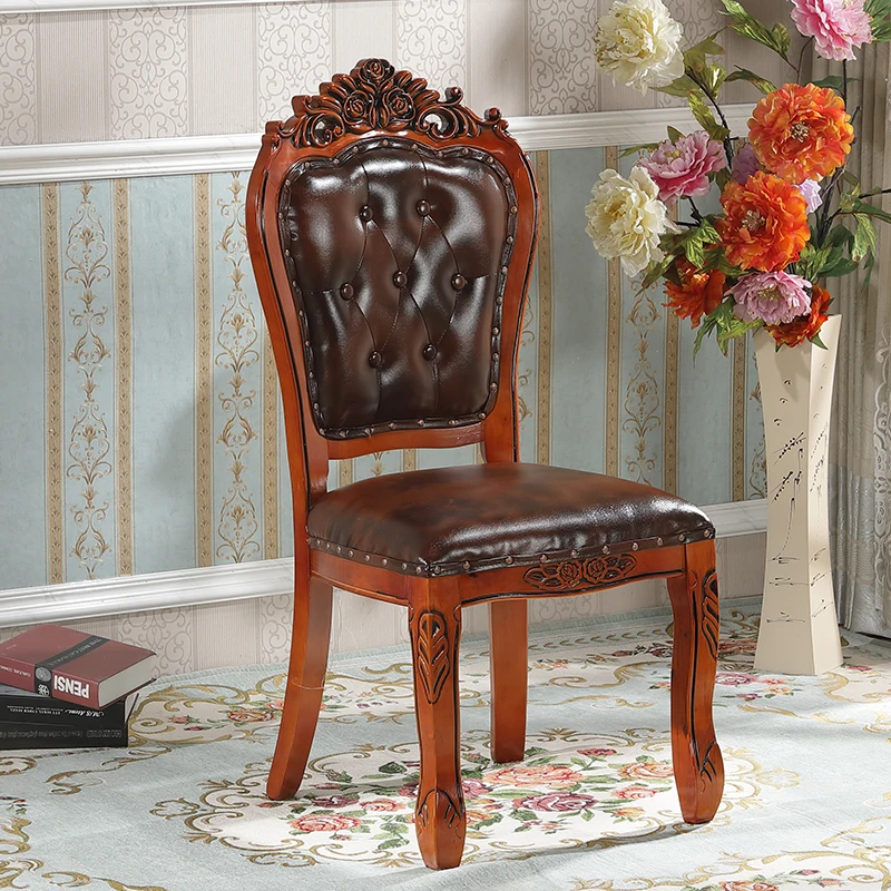 European Dining Chair Modern Simple Solid Wood Backrest Nail Art Single Mahjong American Restaurant Hotel Household 
European Dining Chair Modern Simple Solid Wood Backrest Nail Art Single Mahjong American Restaurant Hotel Household