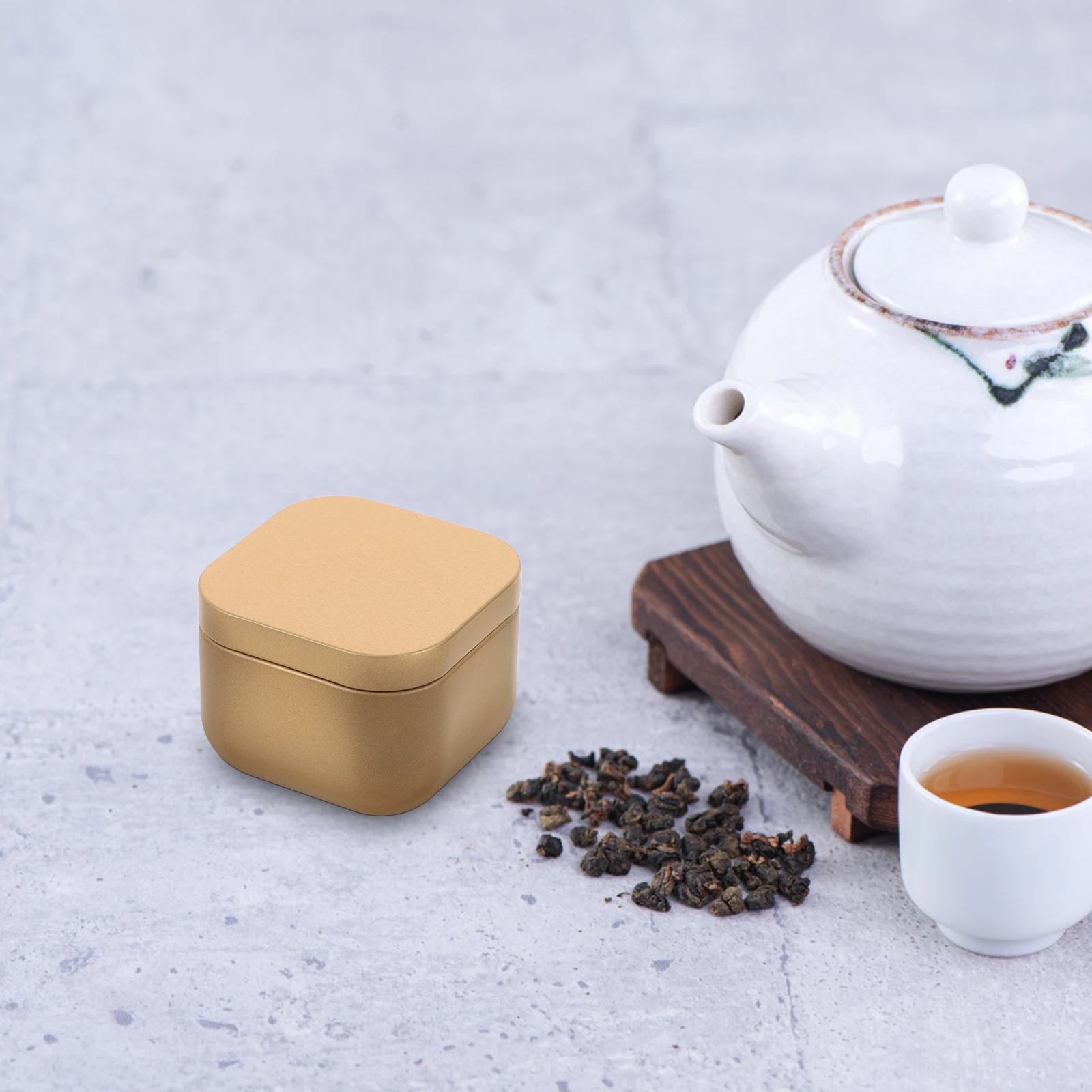 Tea Canister Iron Box Small Square Tinplate Metal Containers Airtight Portable Spice Storage Coffee Grounds Candy Holder Empty
Tea Canister Iron Box Small Square Tinplate Metal Containers Airtight Portable Spice Storage Coffee Grounds Candy Holder Empty