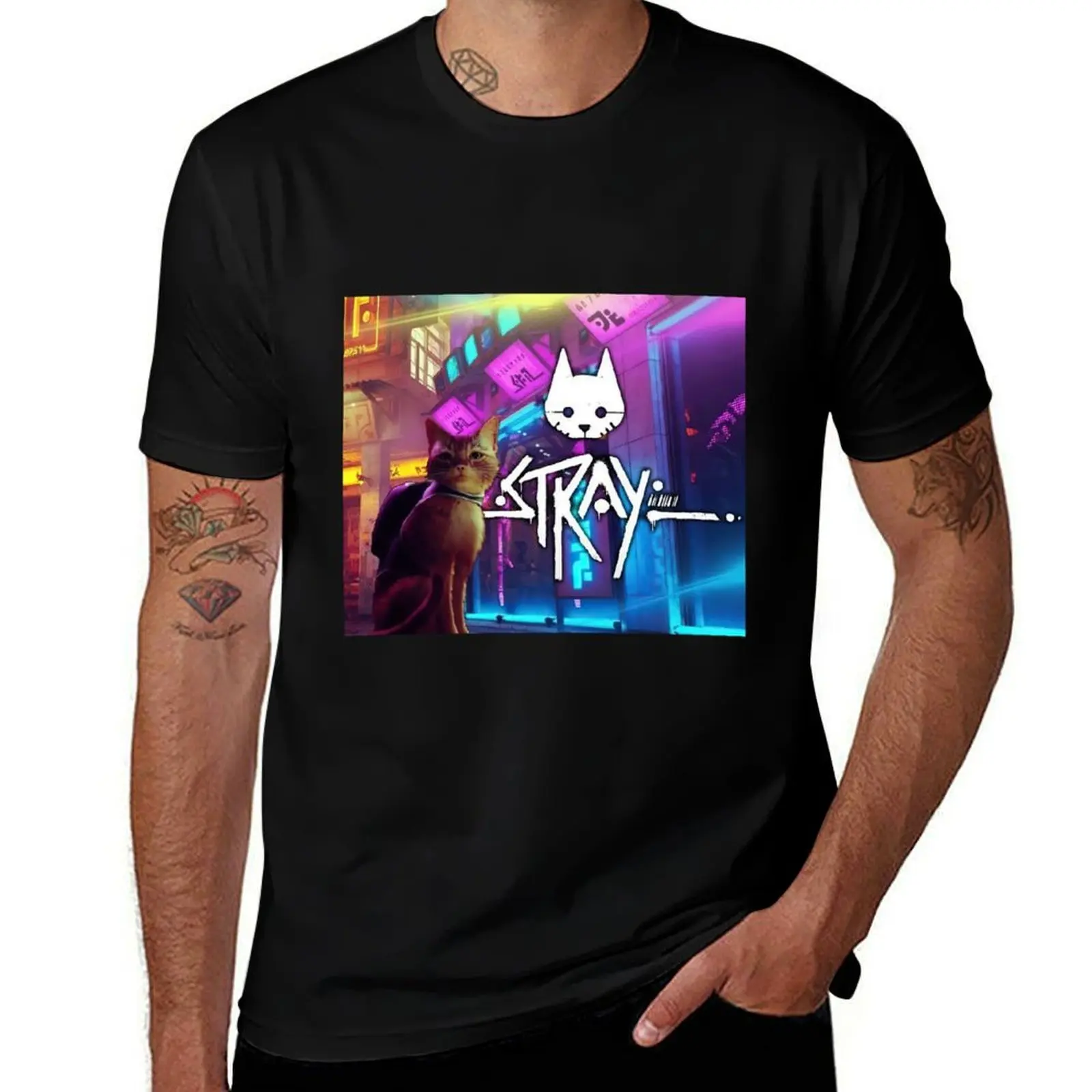 stray game cat sad T-Shirt street wear oversized sublime plain black t shirts men
stray game cat sad T-Shirt street wear oversized sublime plain black t shirts men