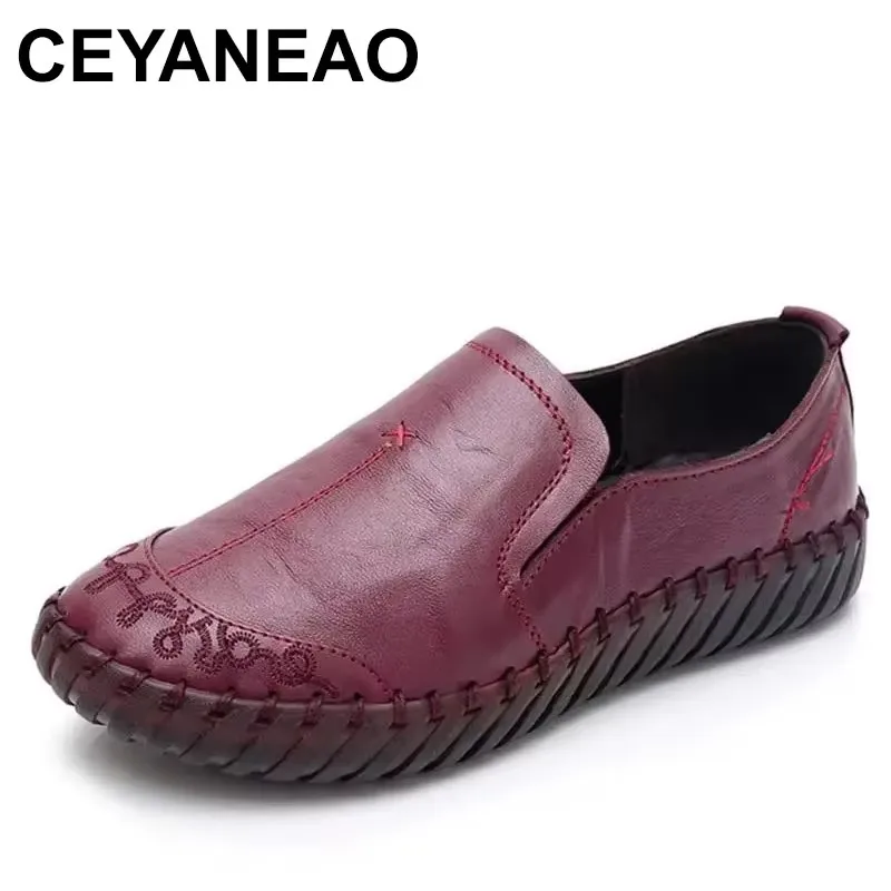 2025 Fashion Women Shoes Genuine Leather Loafers Women Casual Shoes Soft Comfortable Women Flats shoes for
2025 Fashion Women Shoes Genuine Leather Loafers Women Casual Shoes Soft Comfortable Women Flats shoes for