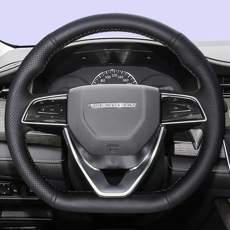 DIY Hand Sewn Anti Slip Leather Steering Wheel Cover For Venucia Star D60EV T70X T90 T60 E30 R50 D50 Car Interior Accessories
DIY Hand Sewn Anti Slip Leather Steering Wheel Cover For Venucia Star D60EV T70X T90 T60 E30 R50 D50 Car Interior Accessories