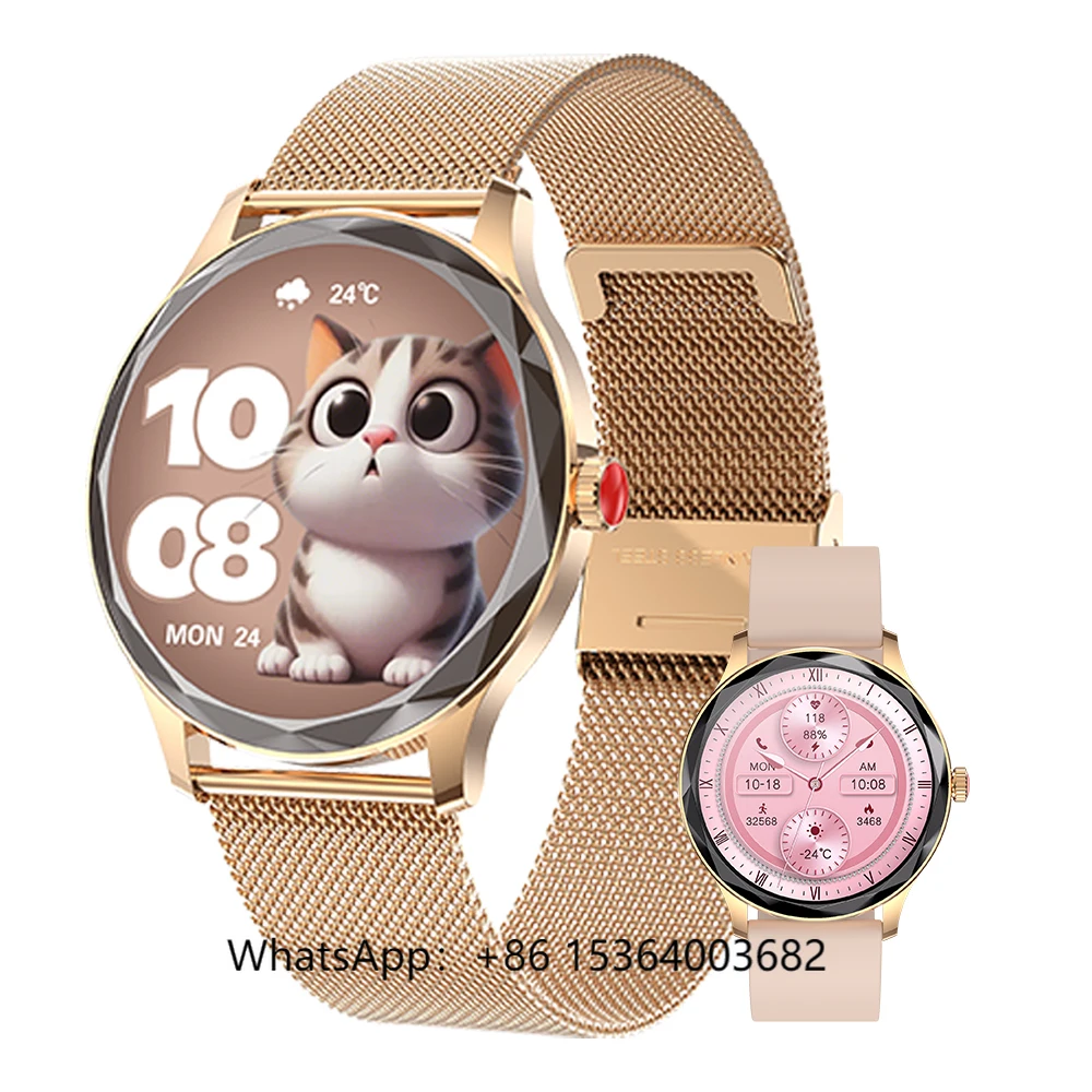 TJXL-Diamond Women's Health Monitoring Smartwatch 1.32-Inch AMOLED BT Call AI Voice Assistant Heart Rate Blood Pressure Smart Wa
TJXL-Diamond Women's Health Monitoring Smartwatch 1.32-Inch AMOLED BT Call AI Voice Assistant Heart Rate Blood Pressure Smart Wa