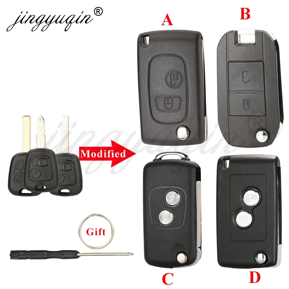 Modified Flip Remote Car Key Shell Fob for Citroen C1 C2 C3 C4 Saxo Picasso Xsara Peugeot 106 206 306 307 107 207 Toyota Aygo
Modified Flip Remote Car Key Shell Fob for Citroen C1 C2 C3 C4 Saxo Picasso Xsara Peugeot 106 206 306 307 107 207 Toyota Aygo