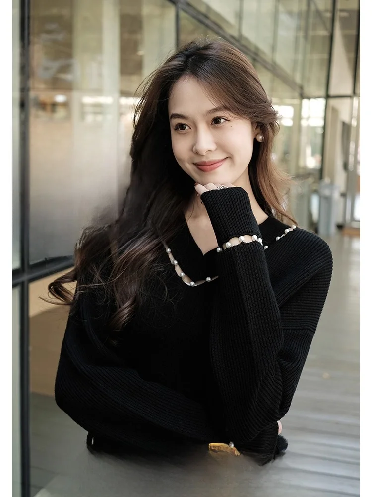 Специальное предложение MeiYang, шерстяной вязаный свитер с v-образным вырезом и жемчужной слезой, женская модная весенняя одежда
Специальное предложение MeiYang, шерстяной вязаный свитер с v-образным вырезом и жемчужной слезой, женская модная весенняя одежда