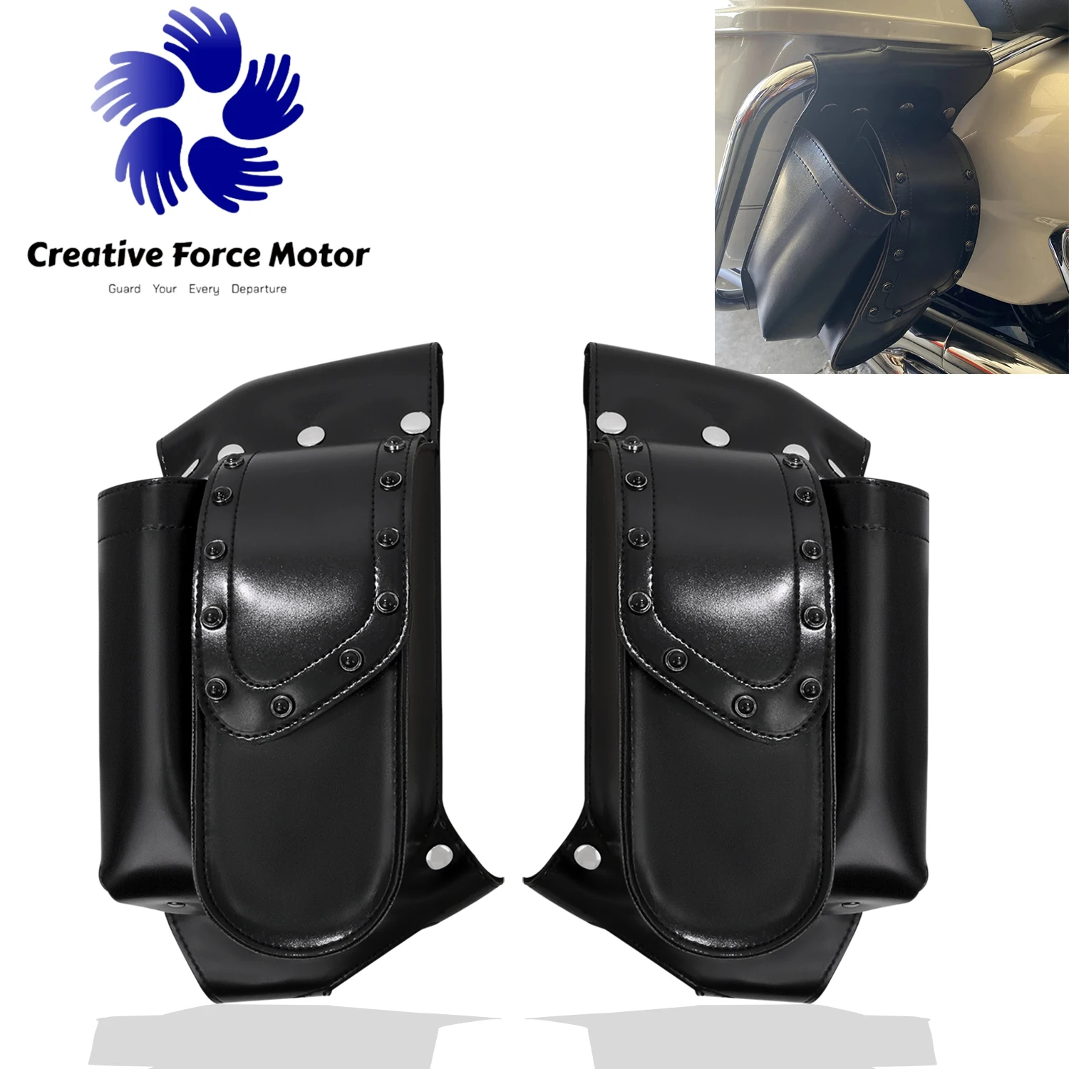 Motorcycle PU Leather Saddlebag Guard Bag With Water Bottle Cup Holder For Harley Touring Road King Street Electra Glide 1993-UP
Motorcycle PU Leather Saddlebag Guard Bag With Water Bottle Cup Holder For Harley Touring Road King Street Electra Glide 1993-UP