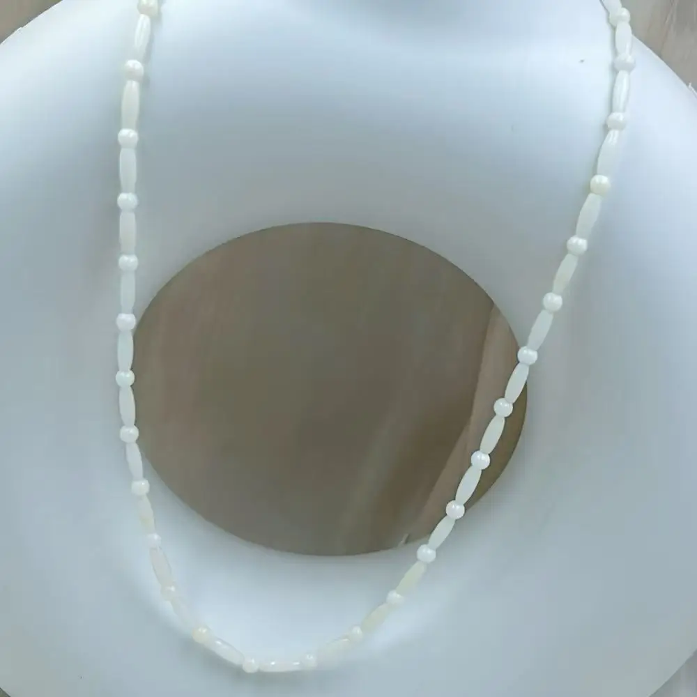 4 мм 3x9 мм элегантные женские ювелирные изделия из белого риса, натуральный морской бамбук, коралловые колье, ожерелье 17-20 дюймов
4 мм 3x9 мм элегантные женские ювелирные изделия из белого риса, натуральный морской бамбук, коралловые колье, ожерелье 17-20 дюймов