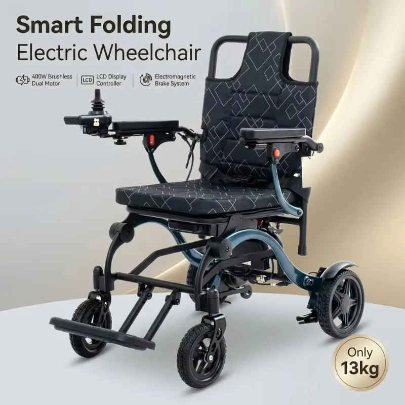 Luxury 400W Aluminium Alloy 12A Lithium Battery Portable Lightweight Folding Power Smart Electric Wheelchair for Elderly
Luxury 400W Aluminium Alloy 12A Lithium Battery Portable Lightweight Folding Power Smart Electric Wheelchair for Elderly