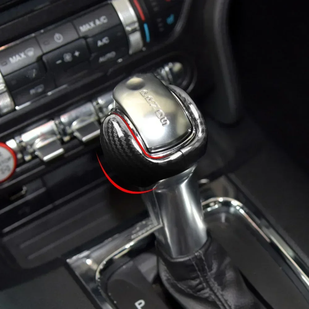 Накладка на ручку переключения передач для Ford Mustang 2015-2023, декоративная наклейка на головку рычага АКПП, аксессуары для интерьера
Накладка на ручку переключения передач для Ford Mustang 2015-2023, декоративная наклейка на головку рычага АКПП, аксессуары для интерьера