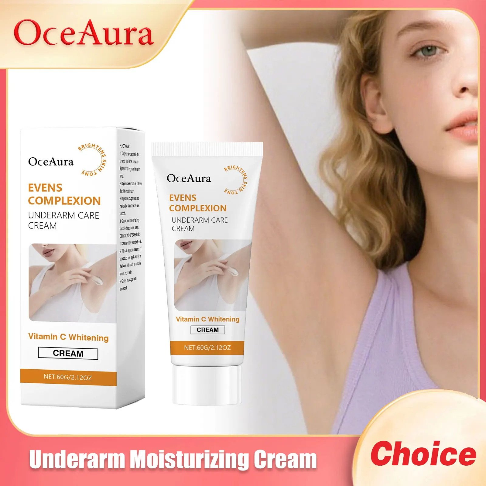OCEAURA Underarm Nourishing Cream Improve Dullness Reduce Melanin Deep Hydrate Brighten Skin Enhance Elasticity Skin Care Cream
OCEAURA Underarm Nourishing Cream Improve Dullness Reduce Melanin Deep Hydrate Brighten Skin Enhance Elasticity Skin Care Cream