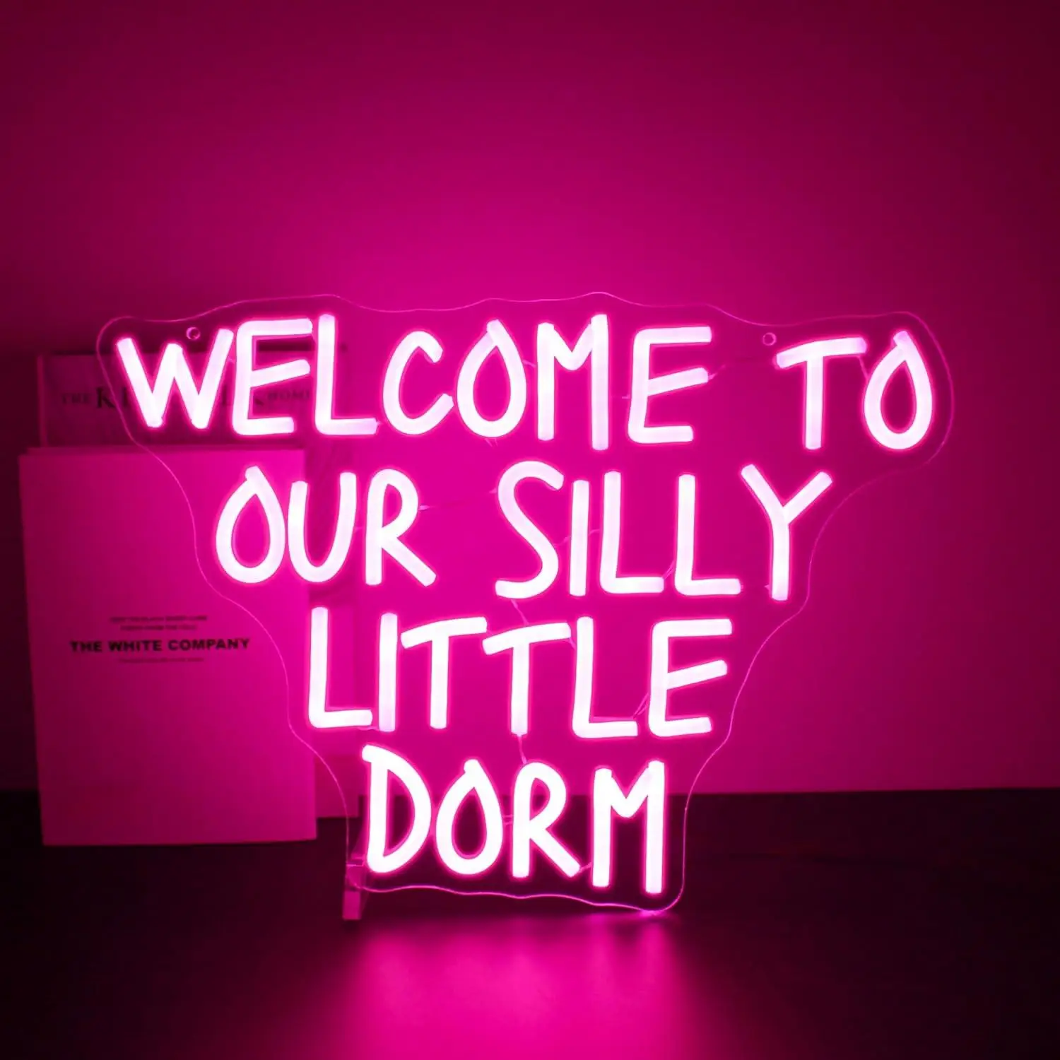 Welcome to Our Silly Little Dorm Neon Signs USB Dimmable Lights for Bedroom Business Club Party Bars Shop Gaming Room Decoration
Welcome to Our Silly Little Dorm Neon Signs USB Dimmable Lights for Bedroom Business Club Party Bars Shop Gaming Room Decoration
