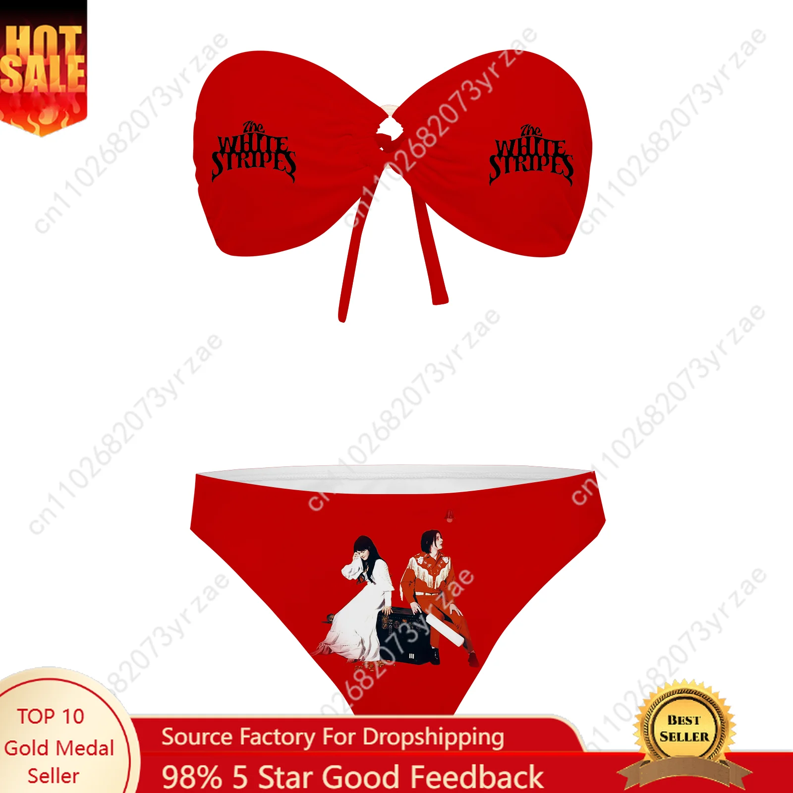 The White Stripes Strapless Swimsuit Womens Bathing Suits Fashion Personalized Swimwear Pool Party Sexy Bikini Custom Beachwear
The White Stripes Strapless Swimsuit Womens Bathing Suits Fashion Personalized Swimwear Pool Party Sexy Bikini Custom Beachwear