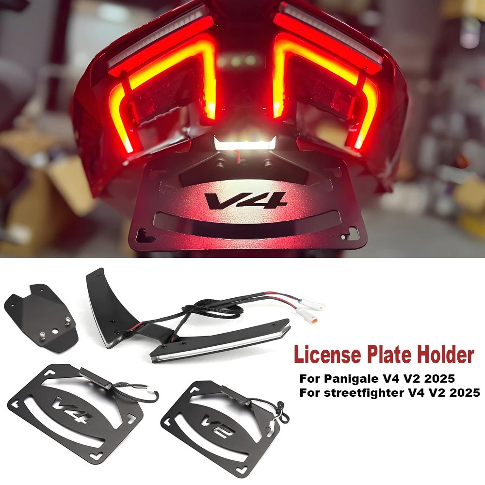  Motorcycle For Ducati Panigale V4S V4 V2 Streetfighte V2 V4 2025 Mount Fender Eliminator Tail Tidy License Plate Holder
Motorcycle For Ducati Panigale V4S V4 V2 Streetfighte V2 V4 2025 Mount Fender Eliminator Tail Tidy License Plate Holder