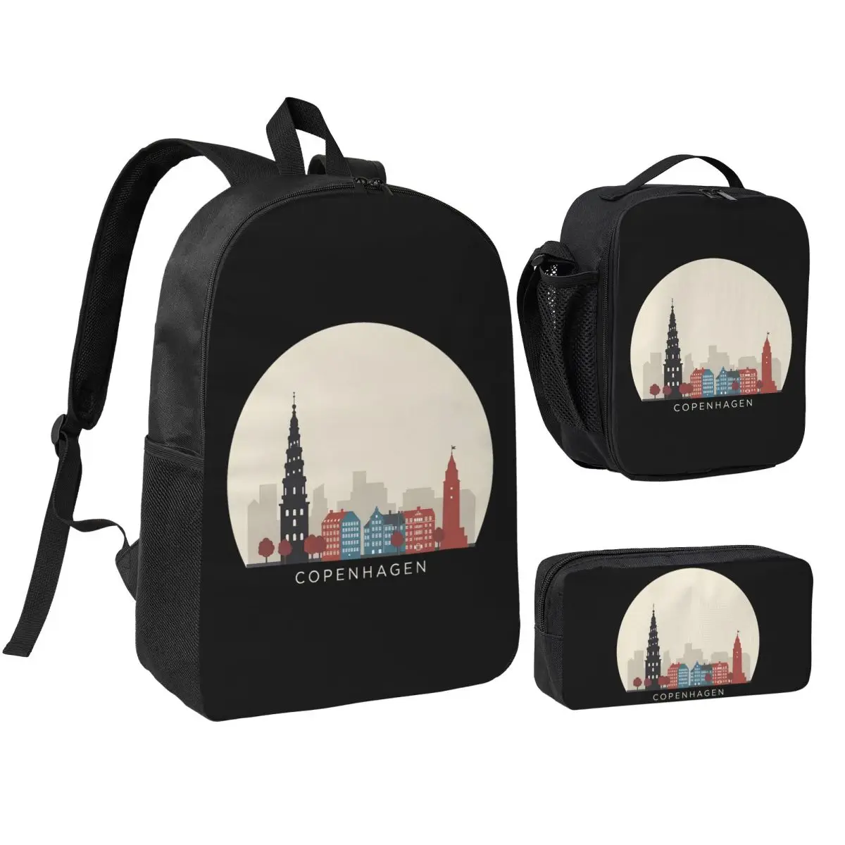 Copenhagen Travel Icon Backpack Boys Girls BookBag School Bag Shoulder Bags 3ps Insulated Lunch Bag Pencil Case
Copenhagen Travel Icon Backpack Boys Girls BookBag School Bag Shoulder Bags 3ps Insulated Lunch Bag Pencil Case