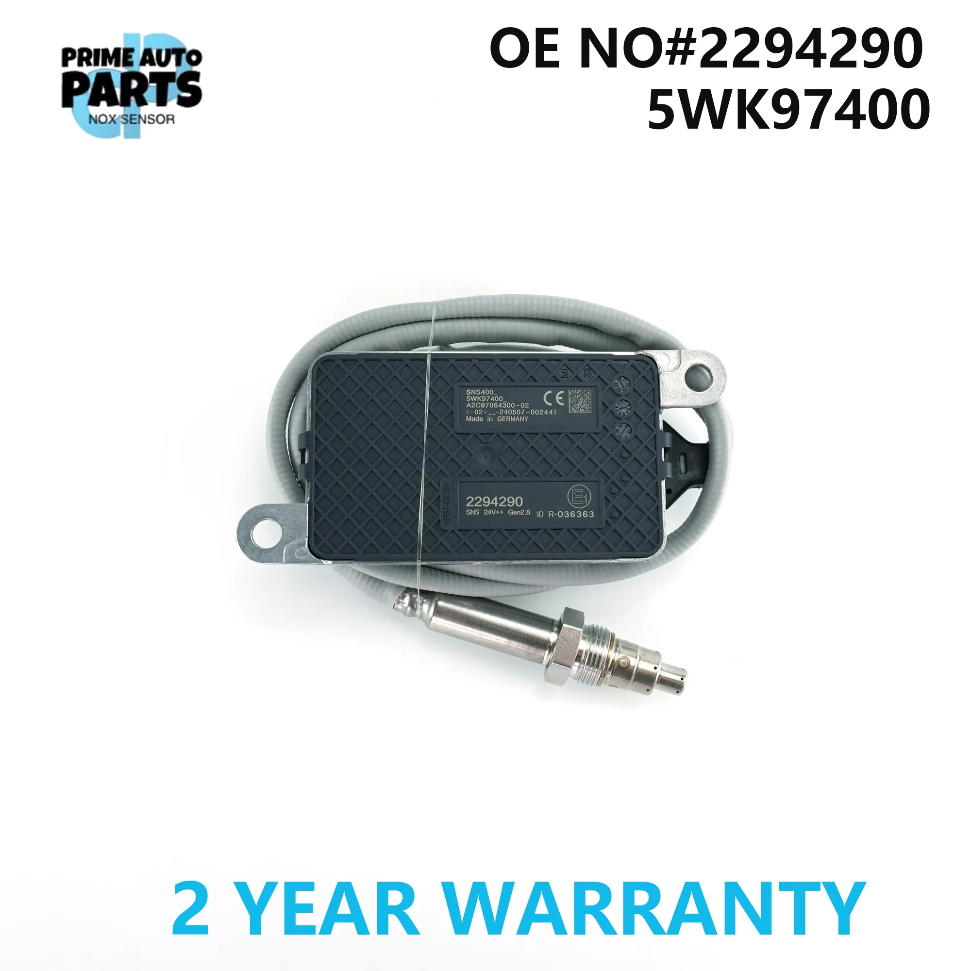 2294290 5WK97400 5WK9 7400 New Nitrogen Oxygen Sensor For Scania Engine Truck
2294290 5WK97400 5WK9 7400 New Nitrogen Oxygen Sensor For Scania Engine Truck