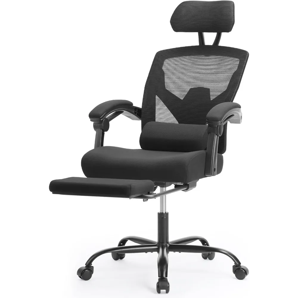 Office Computer Desk Chair Ergonomic High-Back Mesh Rolling Work Swivel Chairs with Wheels Comfortable Lumbar Support Comfy Arms
Office Computer Desk Chair Ergonomic High-Back Mesh Rolling Work Swivel Chairs with Wheels Comfortable Lumbar Support Comfy Arms