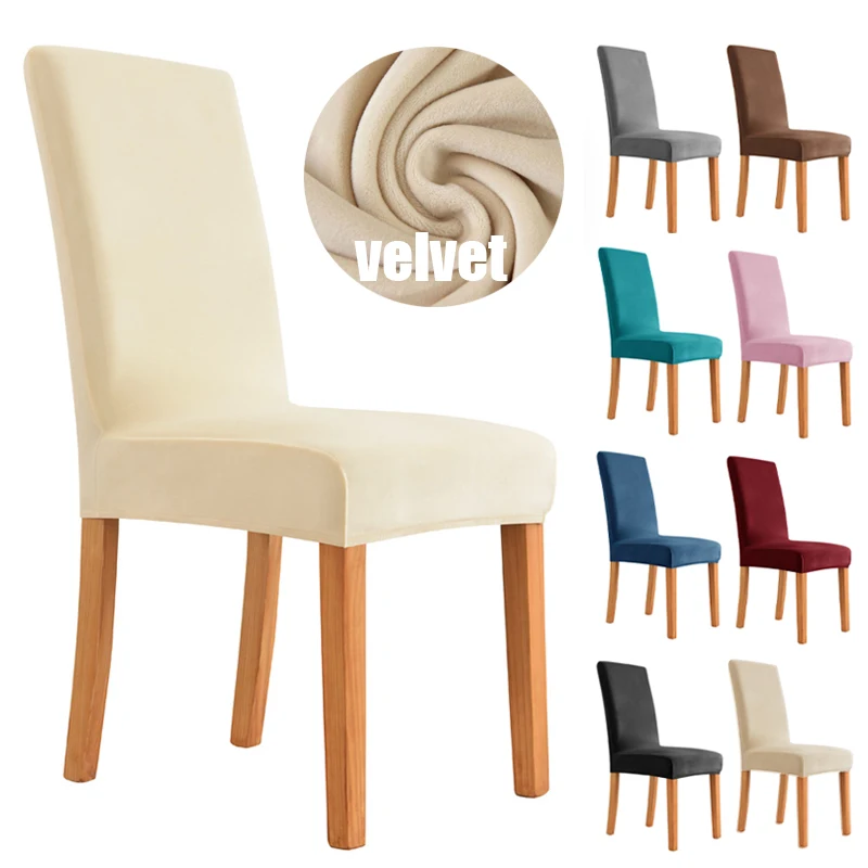 Beige Velvet Chair Cover Soft Stretch Fabric Chair Covers for Dining Room Wedding Office Warm Washable Home Decor Seat Protector
Beige Velvet Chair Cover Soft Stretch Fabric Chair Covers for Dining Room Wedding Office Warm Washable Home Decor Seat Protector