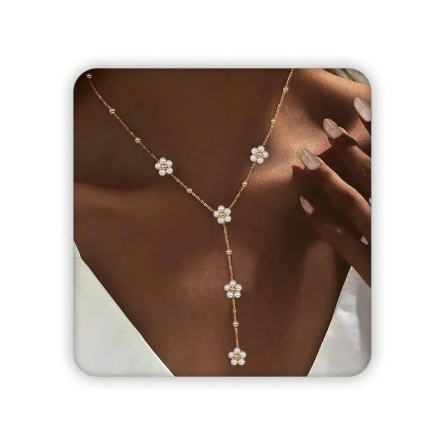 Pearl Women, Daisy Pearl Choker As Y Shaped Pearls Jewelry Gold Heart Necklace Anniversary Birthday Gifts White Baroque Necklac
Pearl Women, Daisy Pearl Choker As Y Shaped Pearls Jewelry Gold Heart Necklace Anniversary Birthday Gifts White Baroque Necklac