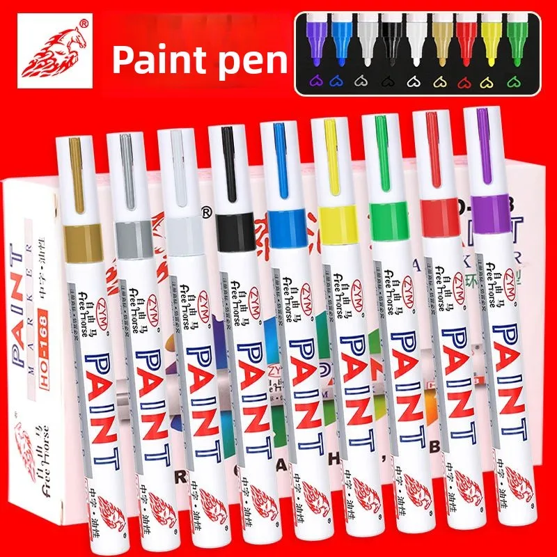 12 Pcs Paint Pen Metal Paint Pen Waterproof Colorful Oil-based Markers Industrial Marking Painting Graffiti Paint Oil Pen
12 Pcs Paint Pen Metal Paint Pen Waterproof Colorful Oil-based Markers Industrial Marking Painting Graffiti Paint Oil Pen