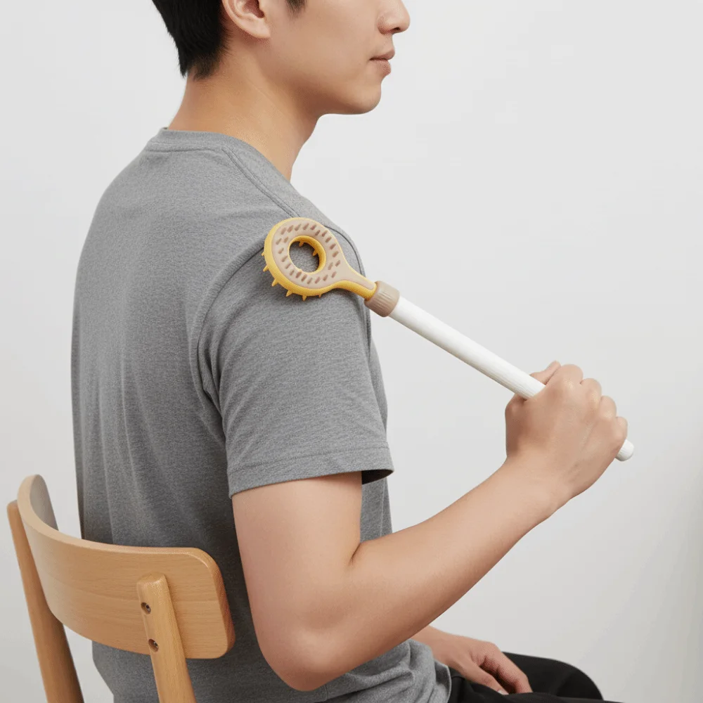 Multifunctional Stretchable Back Scratcher Double-sided Adjustable Itching Scratch Plastic Hanging Back Massage Tool Back Care
Multifunctional Stretchable Back Scratcher Double-sided Adjustable Itching Scratch Plastic Hanging Back Massage Tool Back Care